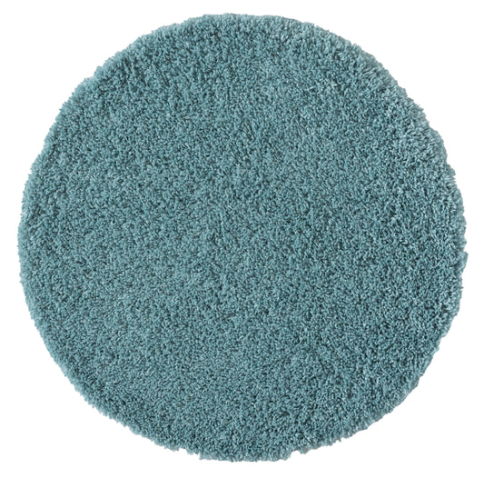 Hochflor Teppich SHAGGY hellblau rund diverse Größen