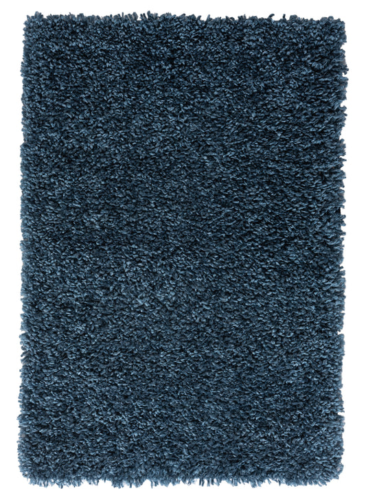 Hochflor Teppich SHAGGY dunkelblau rechteckig diverse Größen
