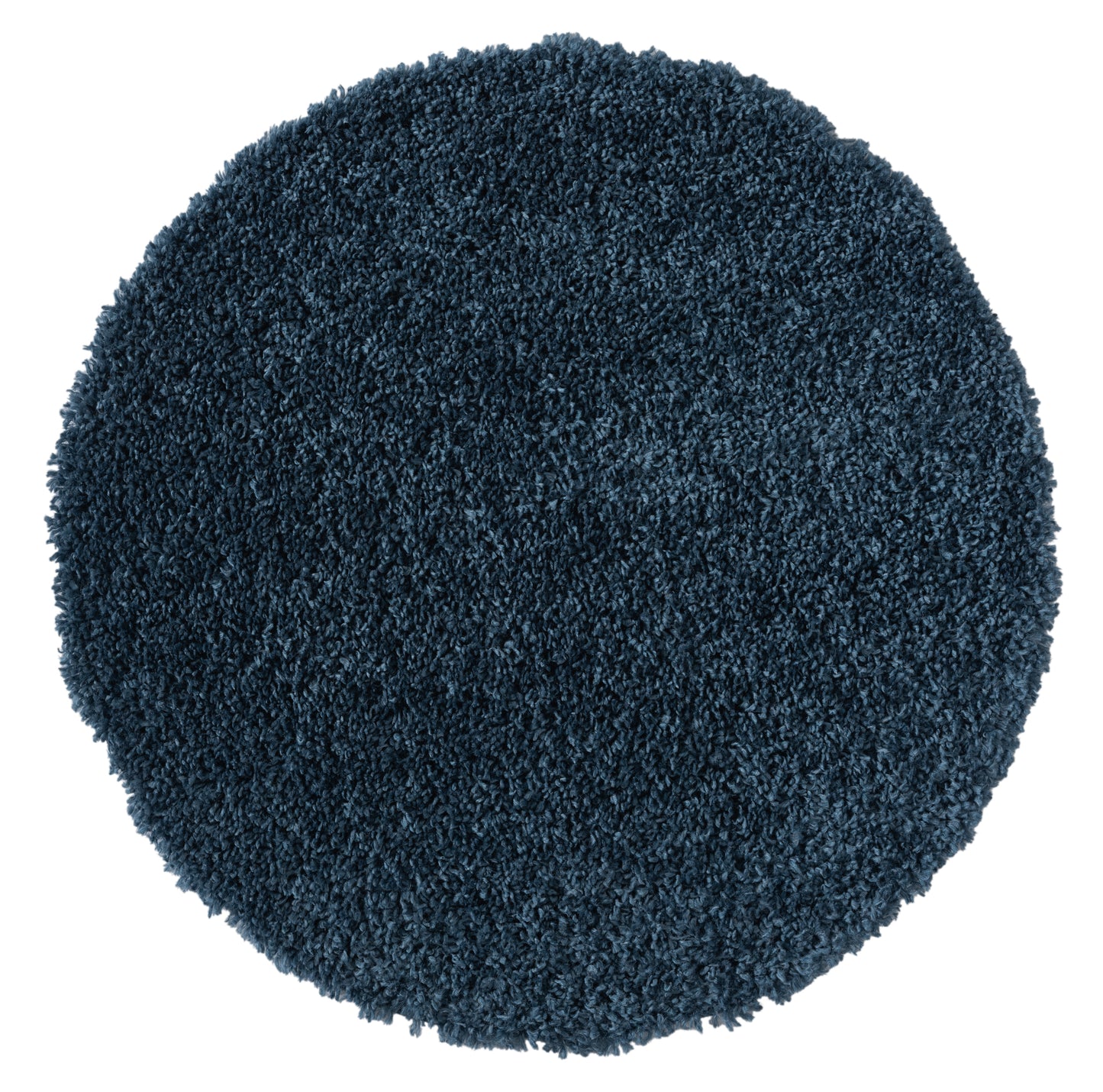 Hochflor Teppich SHAGGY dunkelblau rund diverse Größen