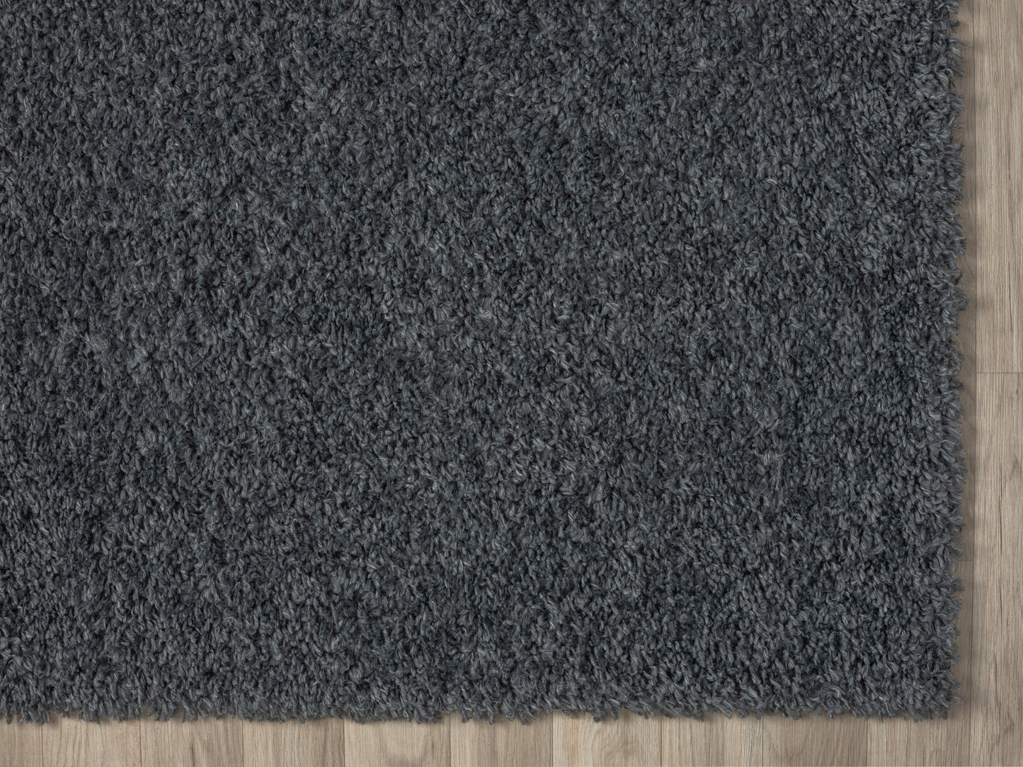 Hochflor Teppich SHAGGY dunkelgrau rechteckig diverse Größen