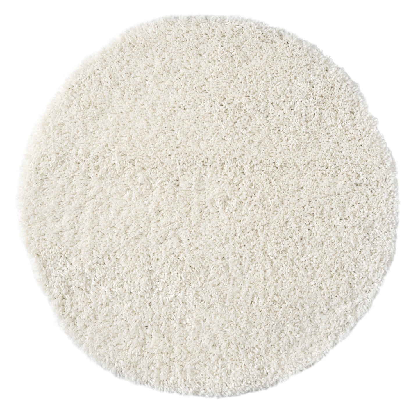 Hochflor Teppich SHAGGY creme rund diverse Größen