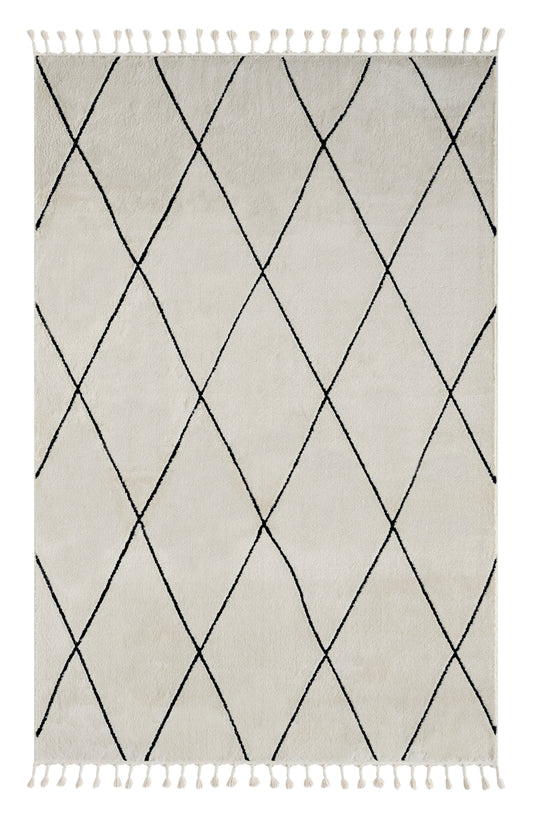 Teppich ORIENTAL-Structure rechteckig weiss diverse Größen