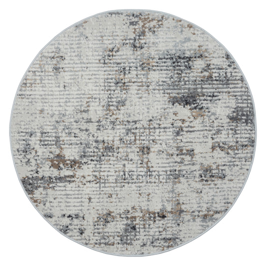 Teppich ALEGRIA rund Creme 120 x 120 cm