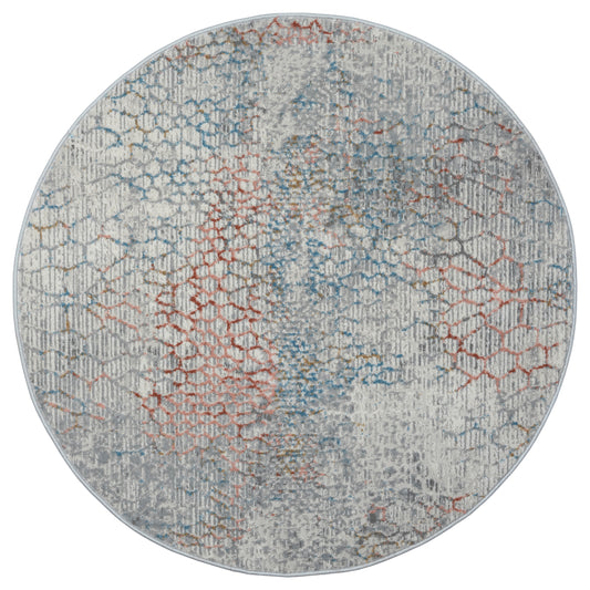 Teppich RADICI rund multi-color 120 x 120 cm