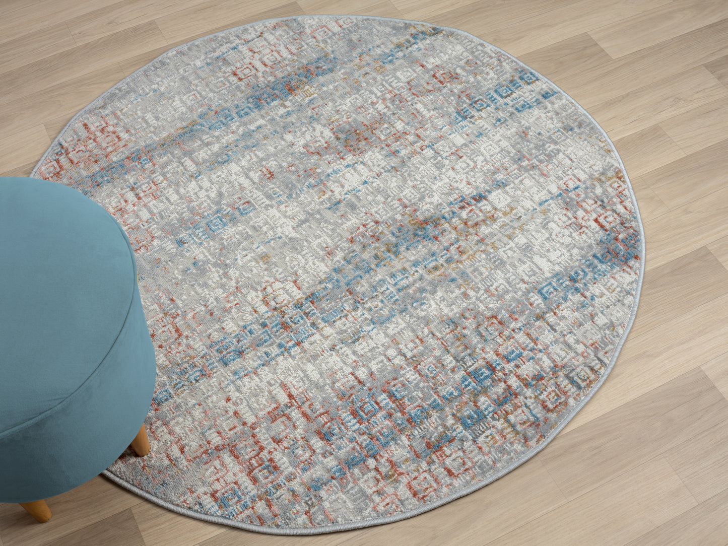 Teppich ASPETTO rund multi-color 120 x 120 cm