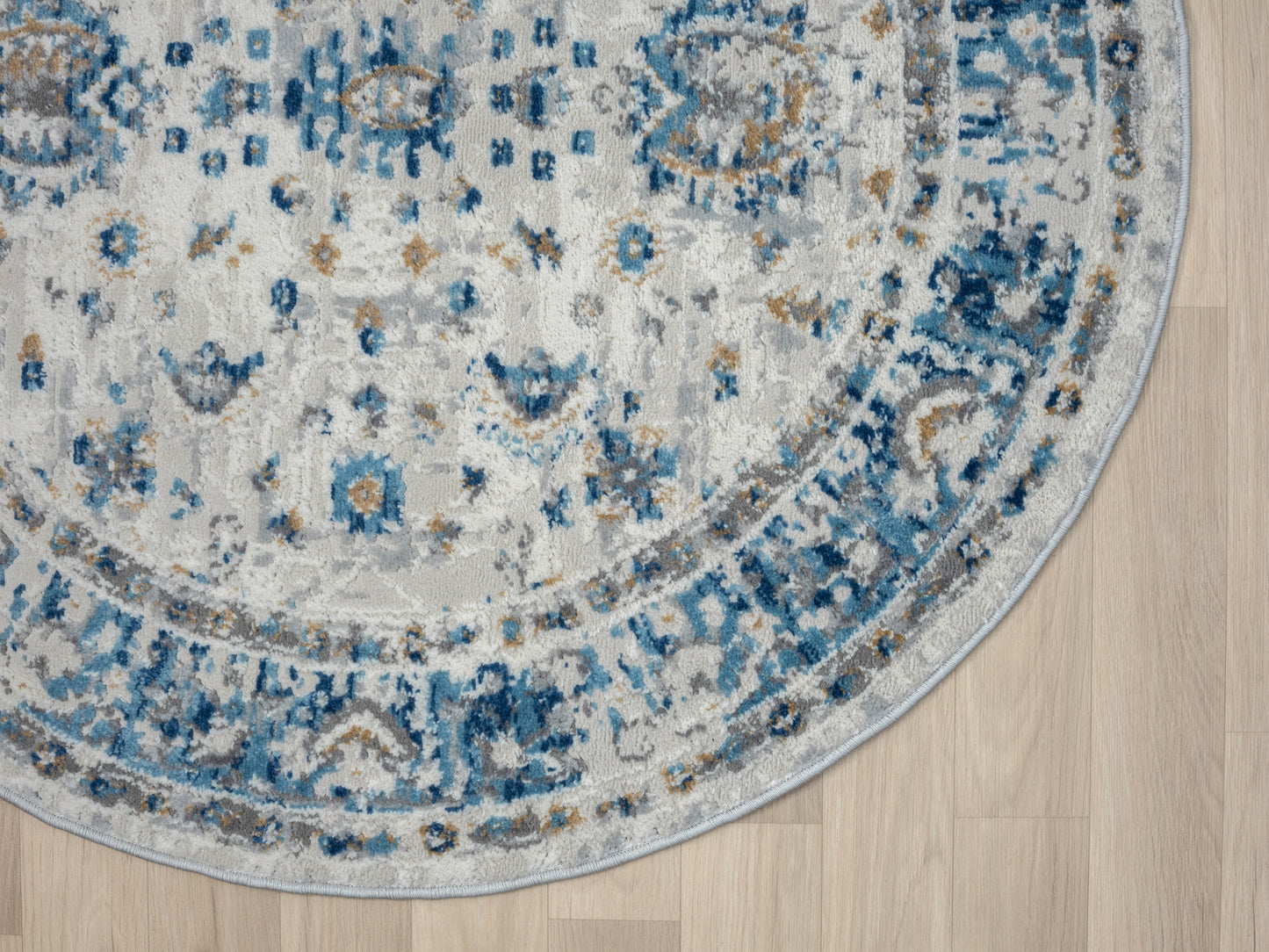 Teppich HERIZ rund multi-color 120 x 120 cm