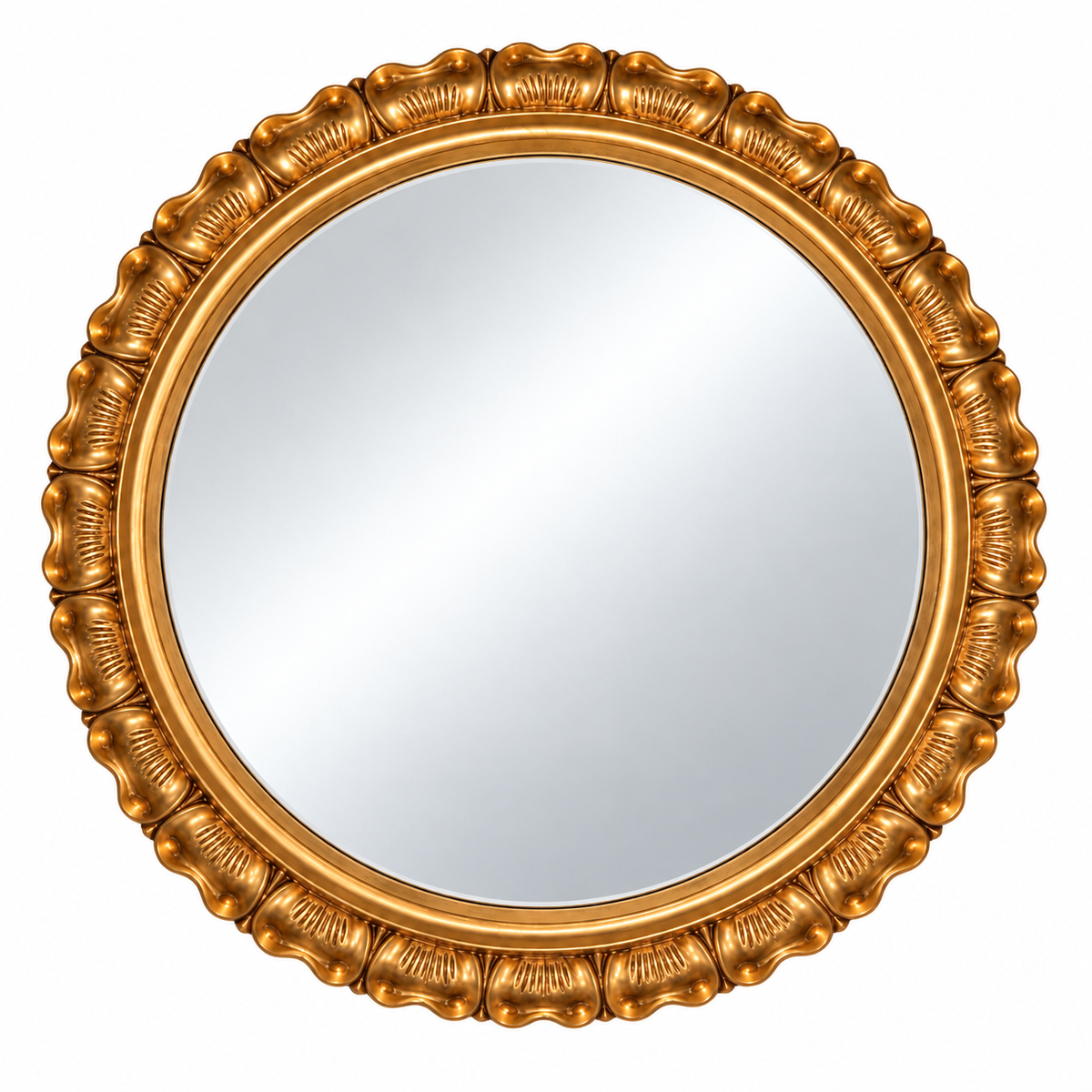 Moderner Wandspiegel AINA 70cm gold-antik Akzentspiegel