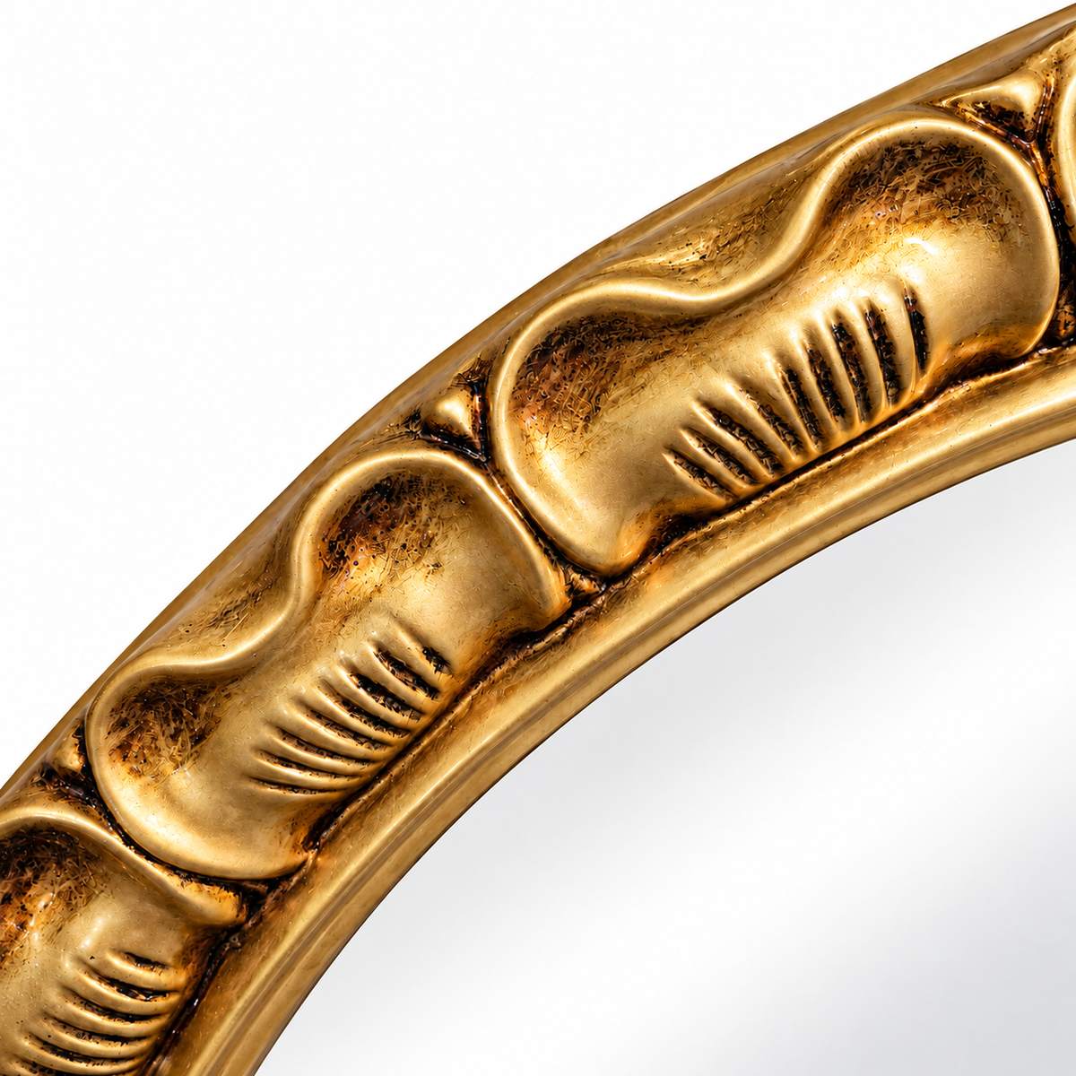 Moderner Wandspiegel AINA 70cm gold-antik Akzentspiegel