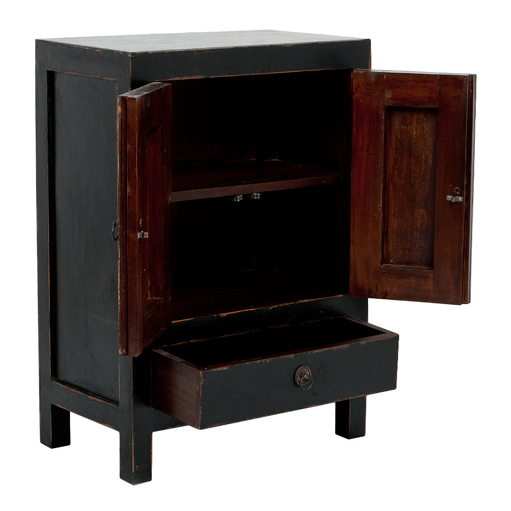 Kommode ASIA-M Shabby Schwarz