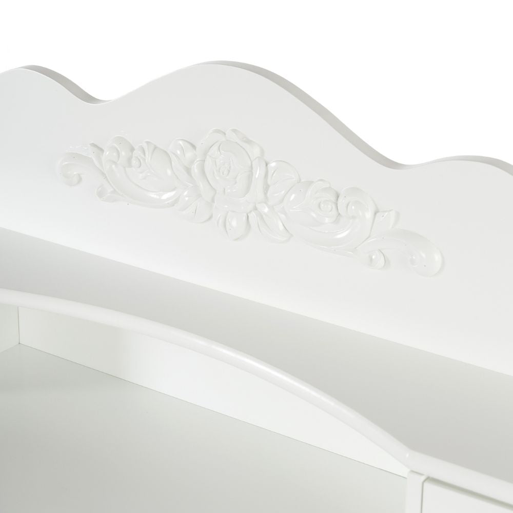 Romantischer Sekretär TAMIRA ca.90cm weiss Schubladen
