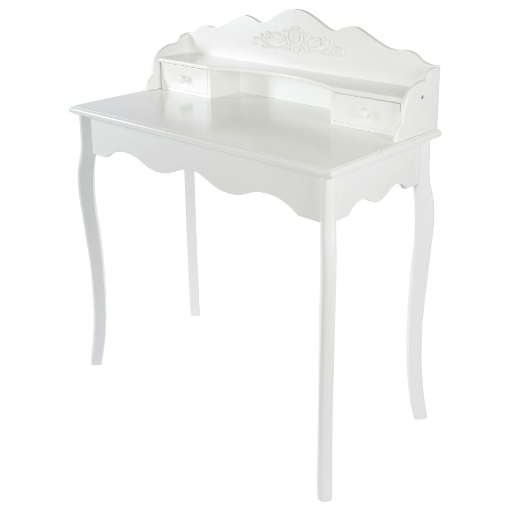 Romantischer Sekretär TAMIRA ca.90cm weiss Schubladen