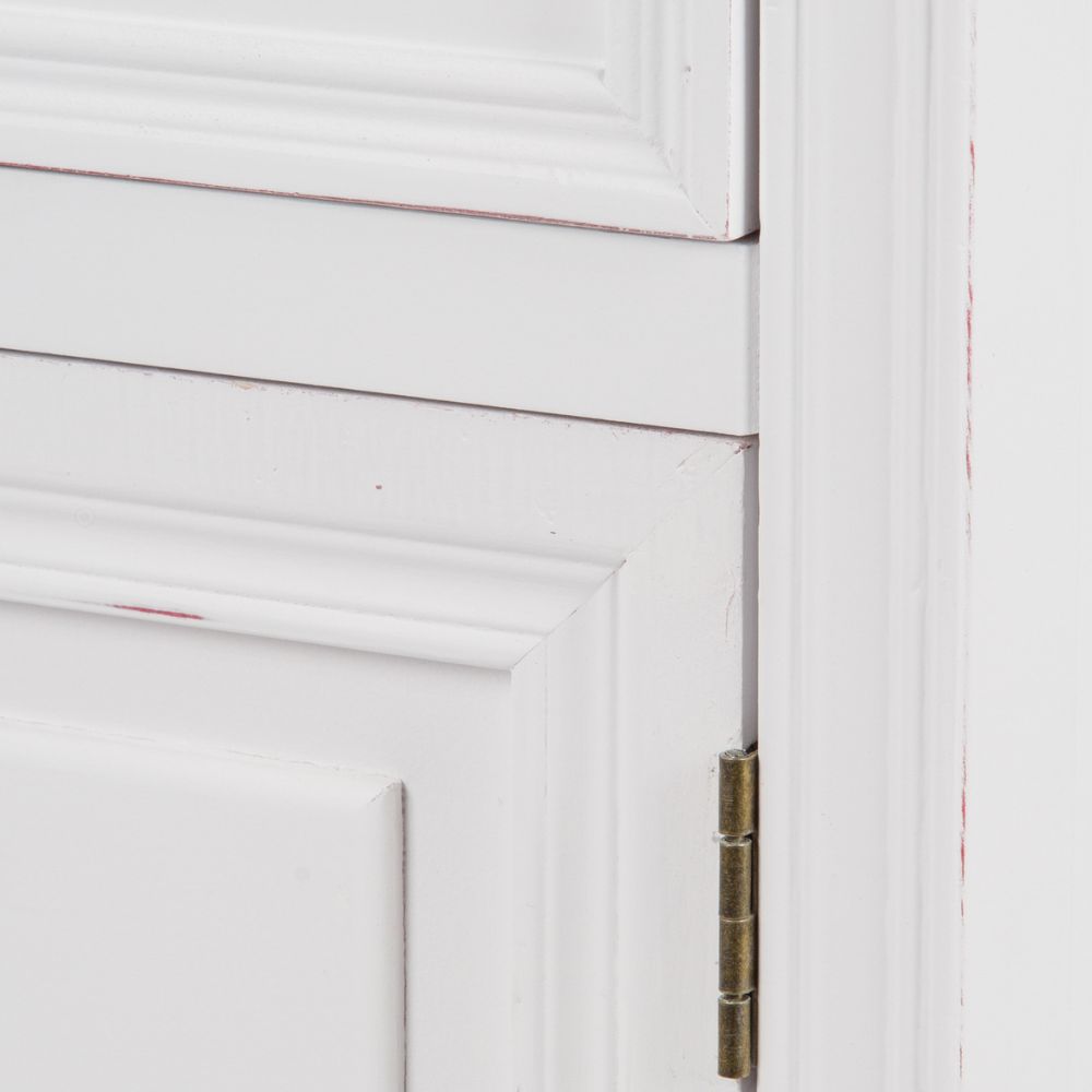 Romantische Kommode AMORE weiss H75cm Landhaus Shabby-Chic