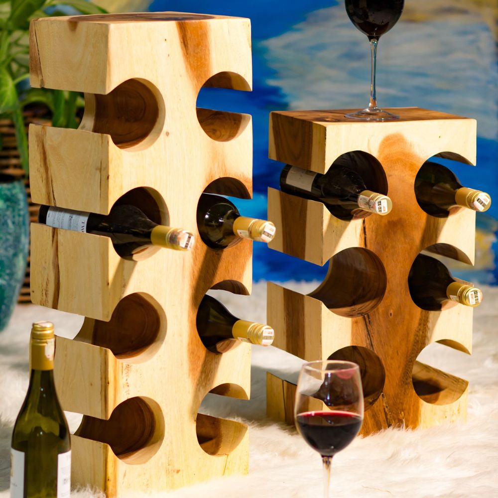 Weinregal / Flaschenhalter BUTELKA ca. H70cm Suar Bottlerack