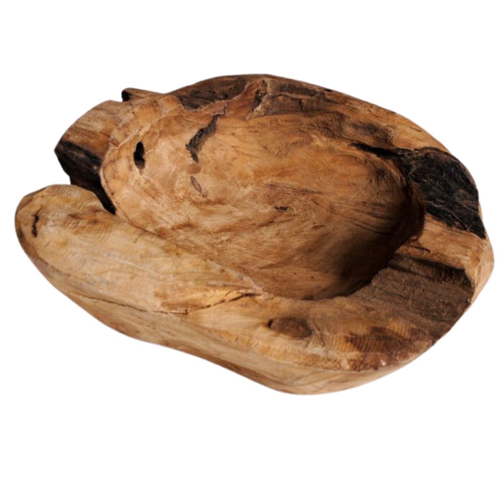Schale PREMIUM BOWL Ø ca.: 20cm aus massivem Teak-Wurzelholz