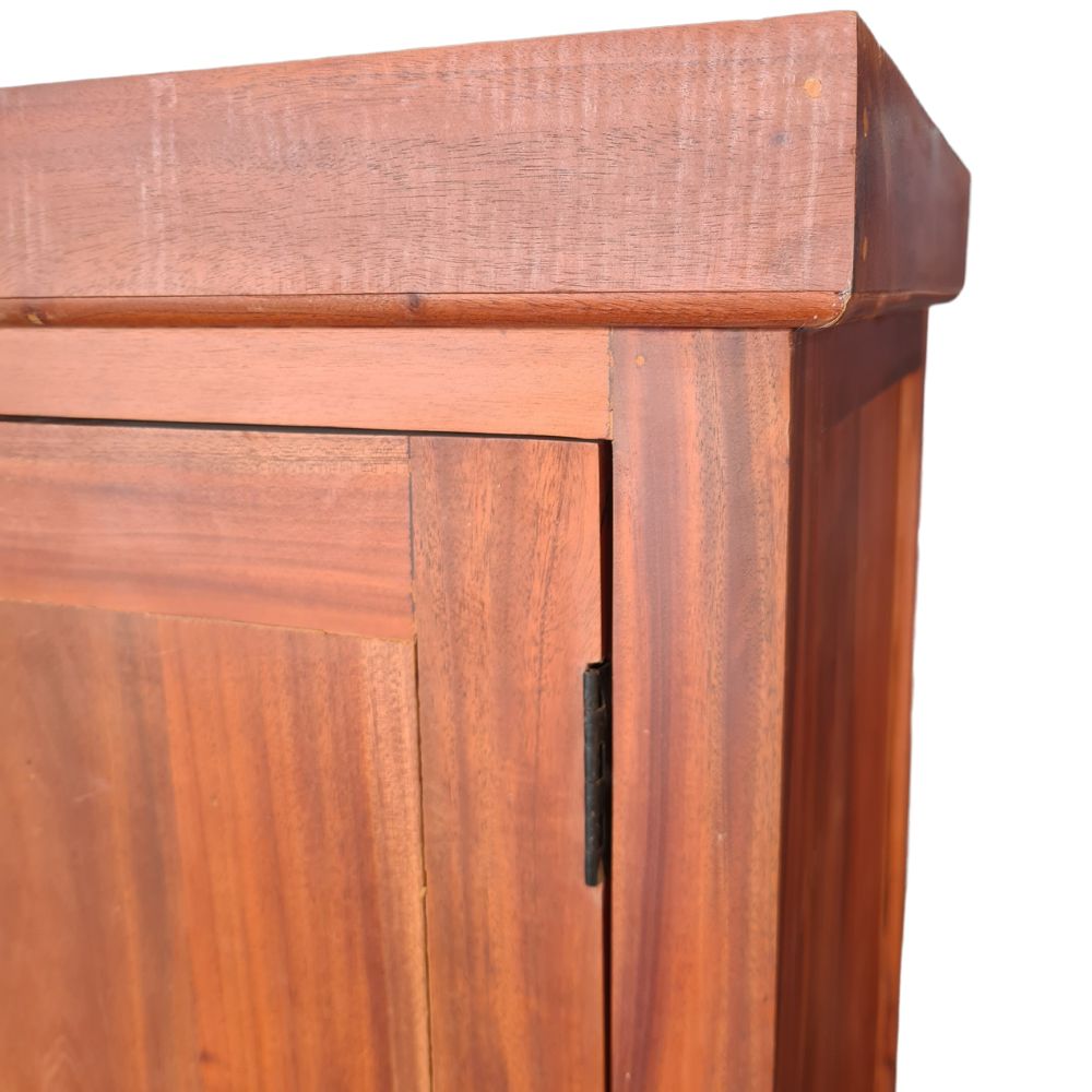 Massivholz Büffet-Schrank IMPRESS Mahagoni 175cm Antik Natural