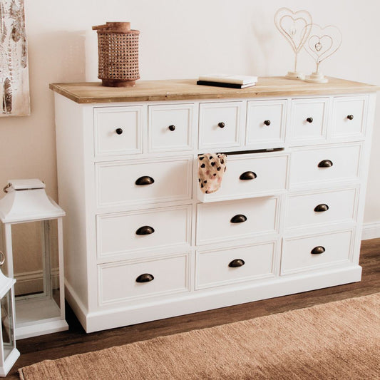 Sideboard Apothekerkommode VENICE weiss 141x96cm