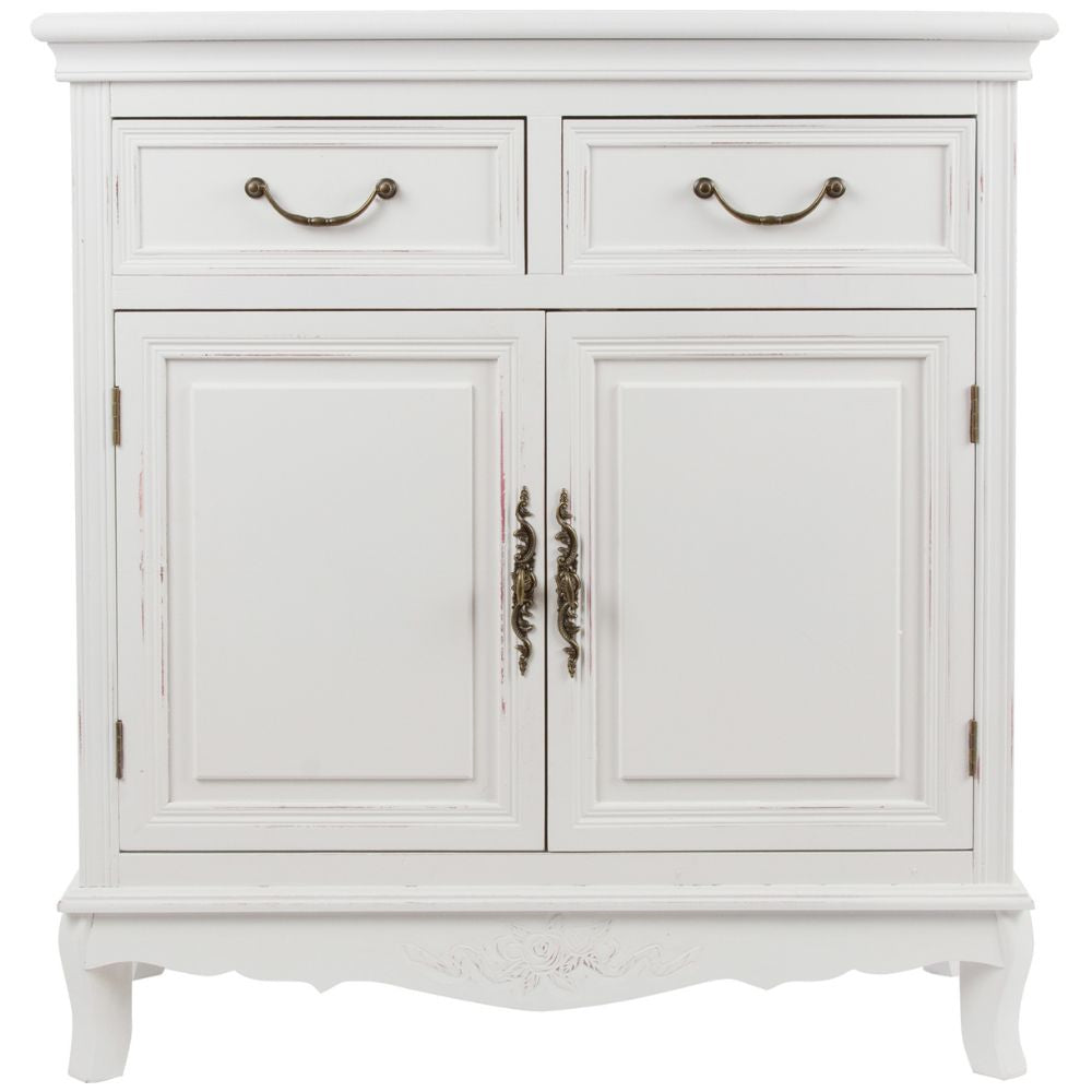 Romantische Kommode AMORE weiss B75cm Landhaus Shabby-Chic
