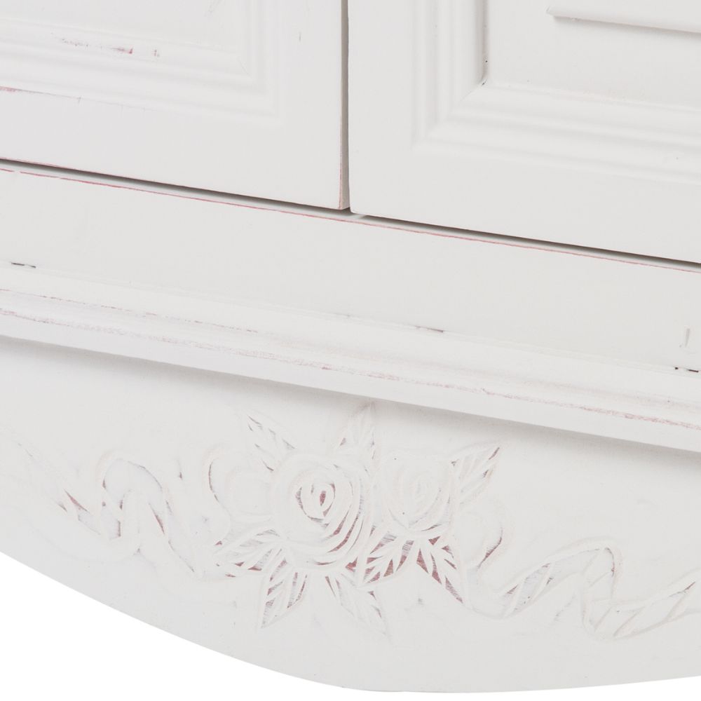 Romantische Kommode AMORE weiss B75cm Landhaus Shabby-Chic