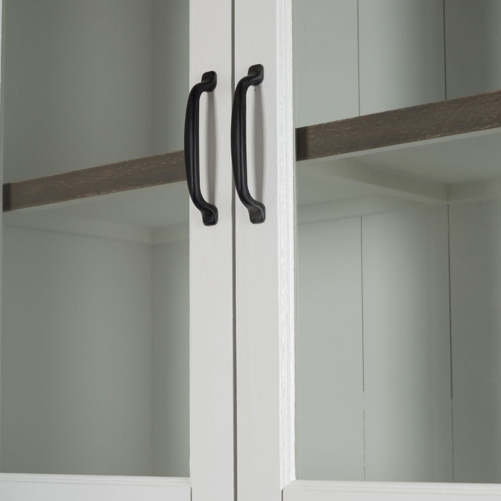 Edler Landhaus Buffetschrank CHALET 208cm weiss-braun