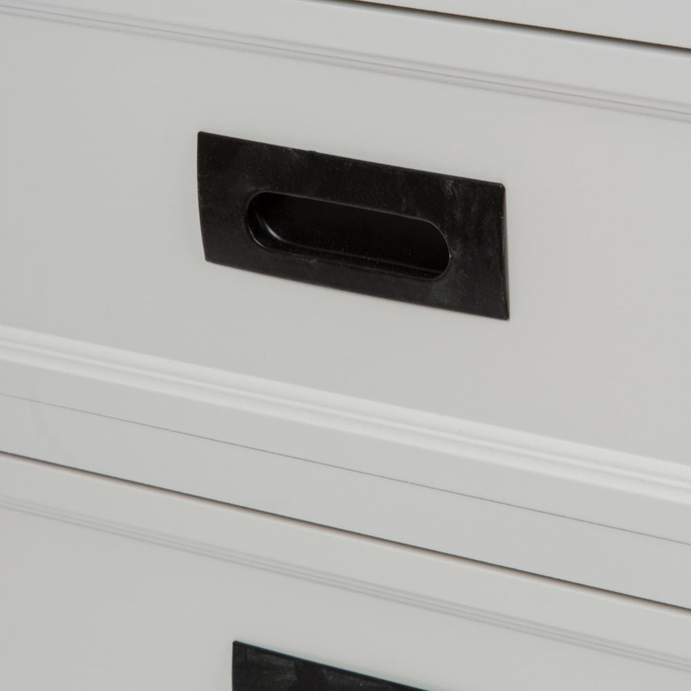 Edles Landhaus Sideboard CHALET 115cm weiss-braun Kommode