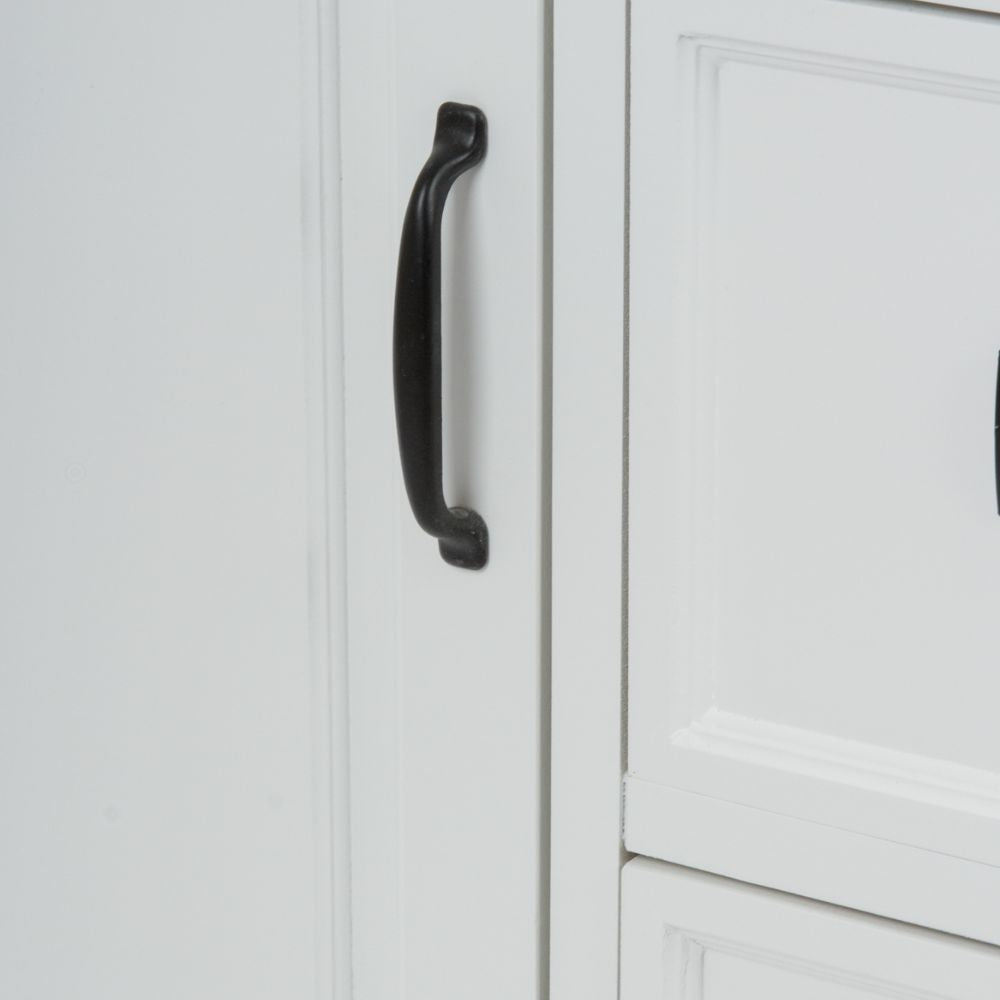 Edle Landhaus Kommode CHALET 85cm weiss-braun