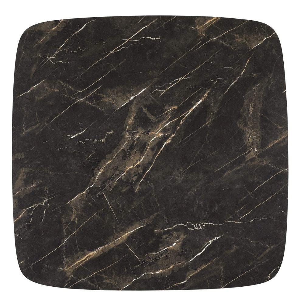 Design Couchtisch MARMOL 75cm schwarz moderne Marmor-Optik