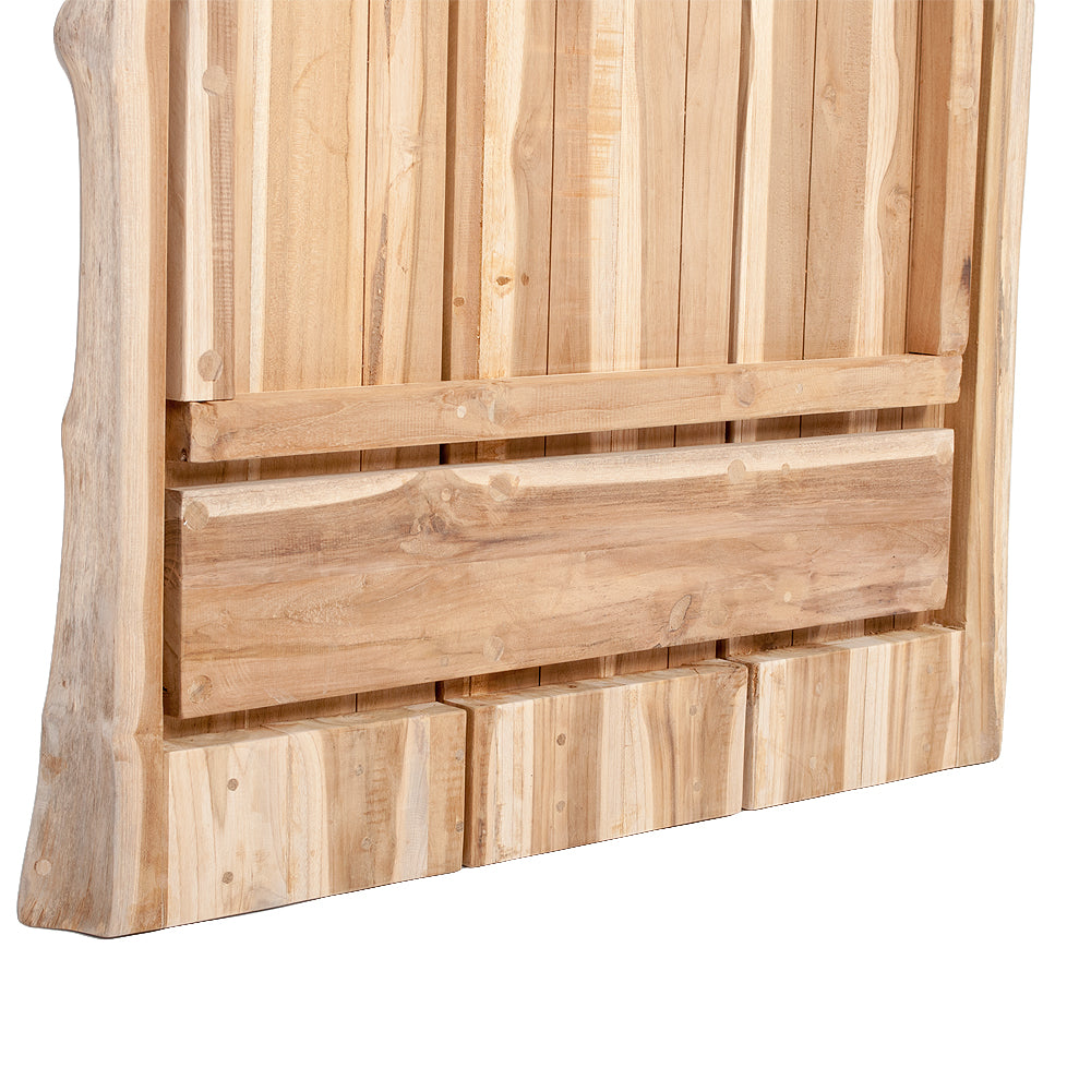 Teak Esstischplatte LIVING EDGE GARDEN Baumkante - diverse Größen