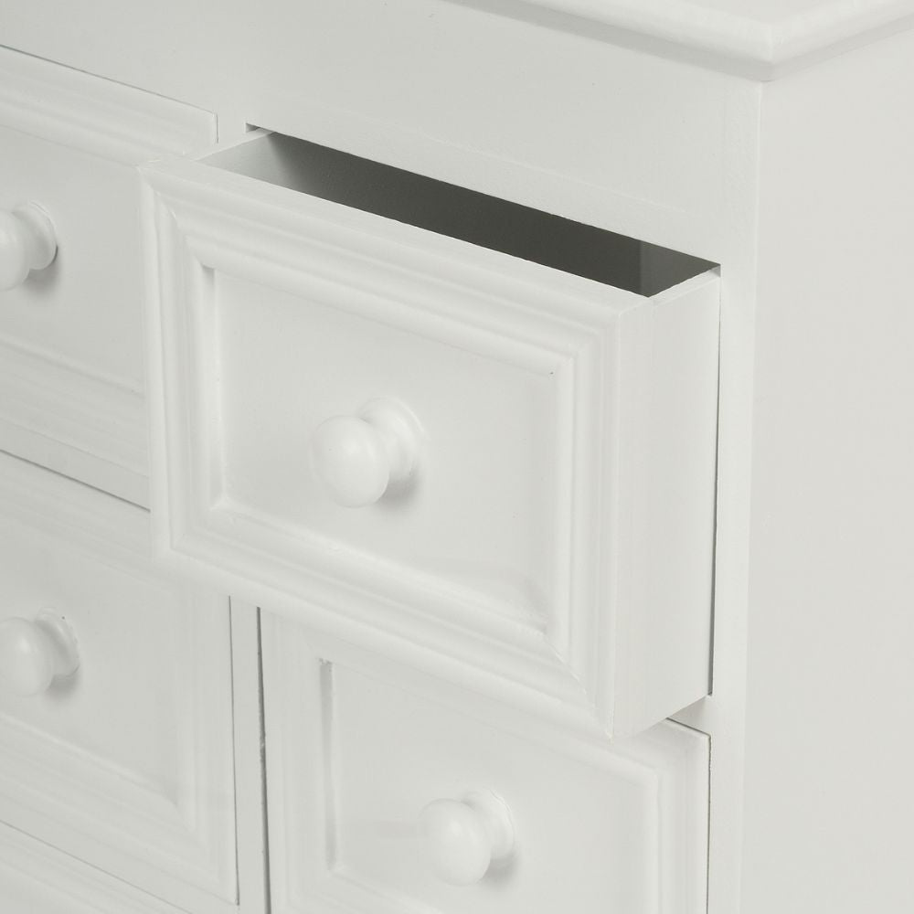Romantische Mini-Kommode PATRIZIA weiss 55cm Landhaus