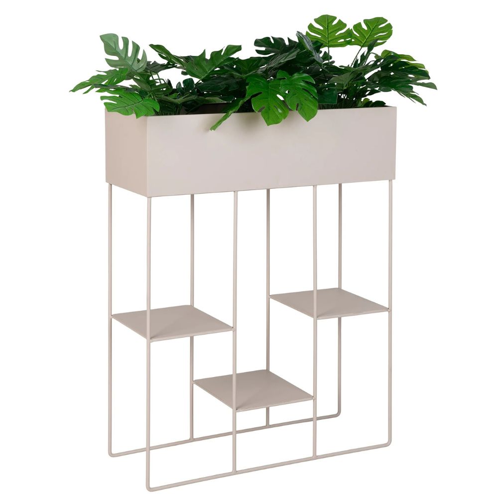 Modernes Pflanz- Regal MENSOLA Metall 80x60cm Blumenständer