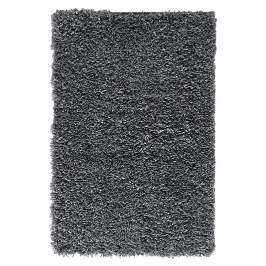 Hochflor Teppich SHAGGY dunkelgrau rechteckig diverse Größen