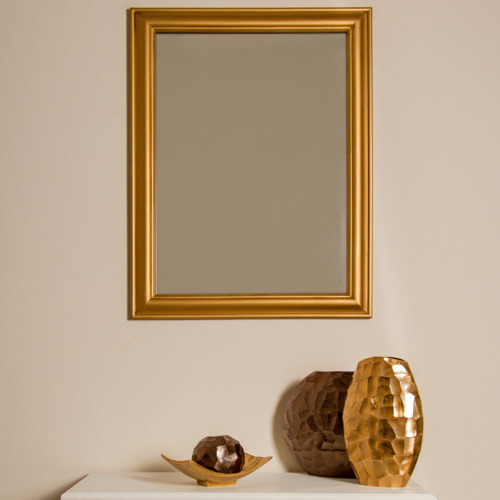 Vintage Spiegel FONDA Gold-Antik 82x62cm Facettenschliff