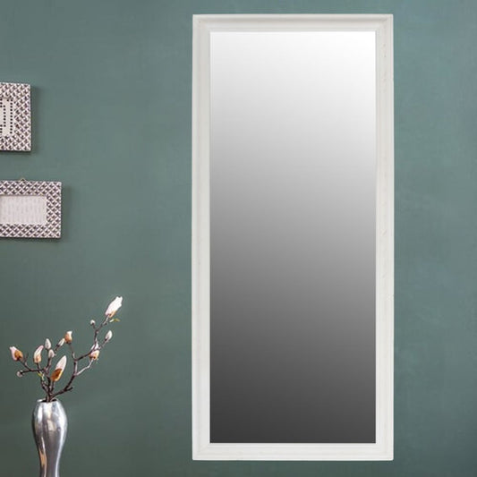 Vintage Spiegel FONDA Weiss-Antik 150x60cm Facettenschliff