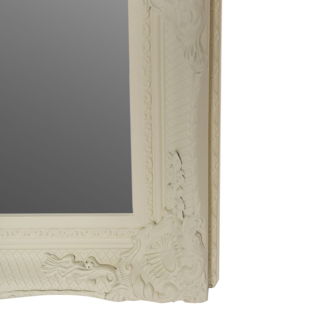Barock Spiegel DORO antik-weiss 78x68cm Wandspiegel Holzrahmen