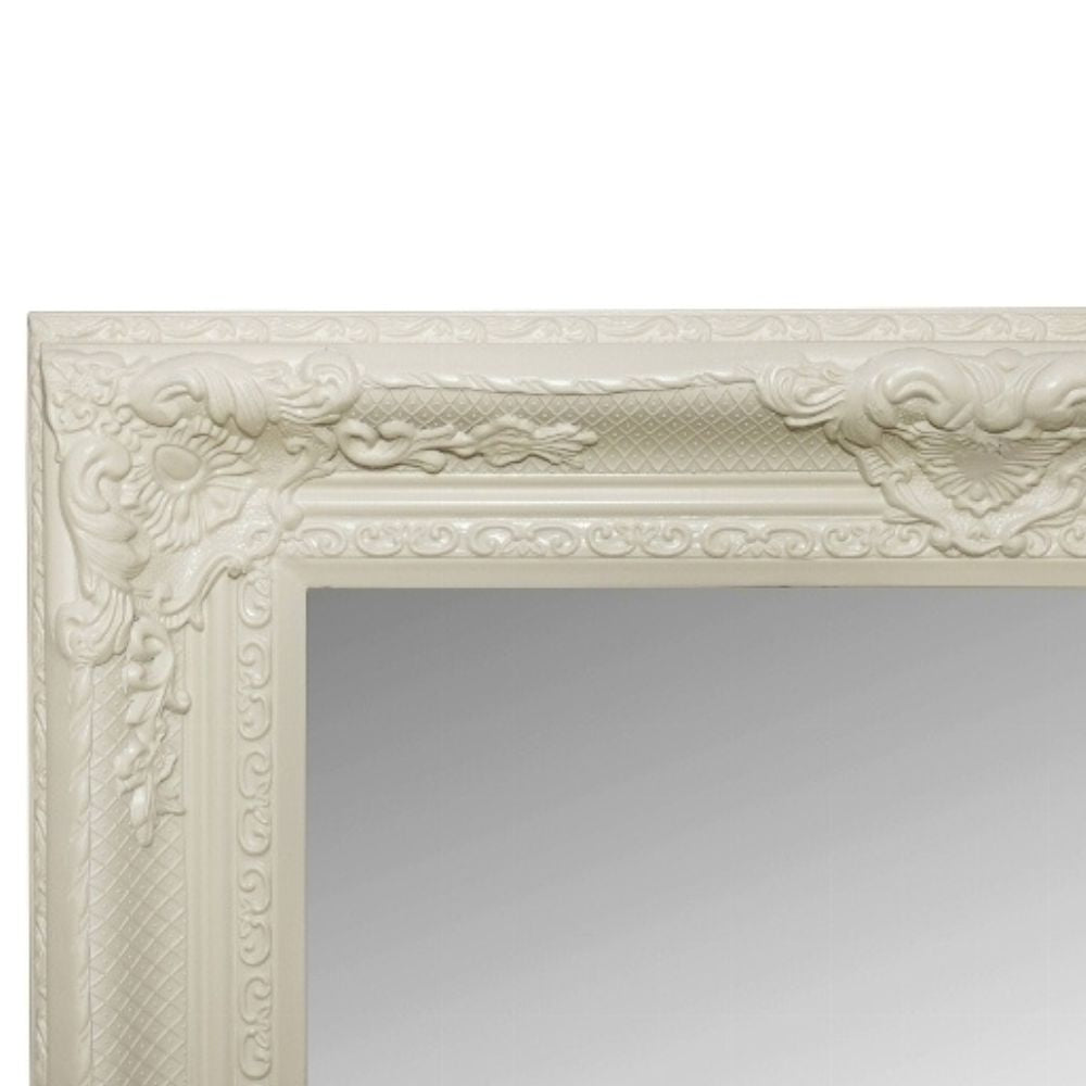 Barock Spiegel DORO antik-weiss 78x68cm Wandspiegel Holzrahmen
