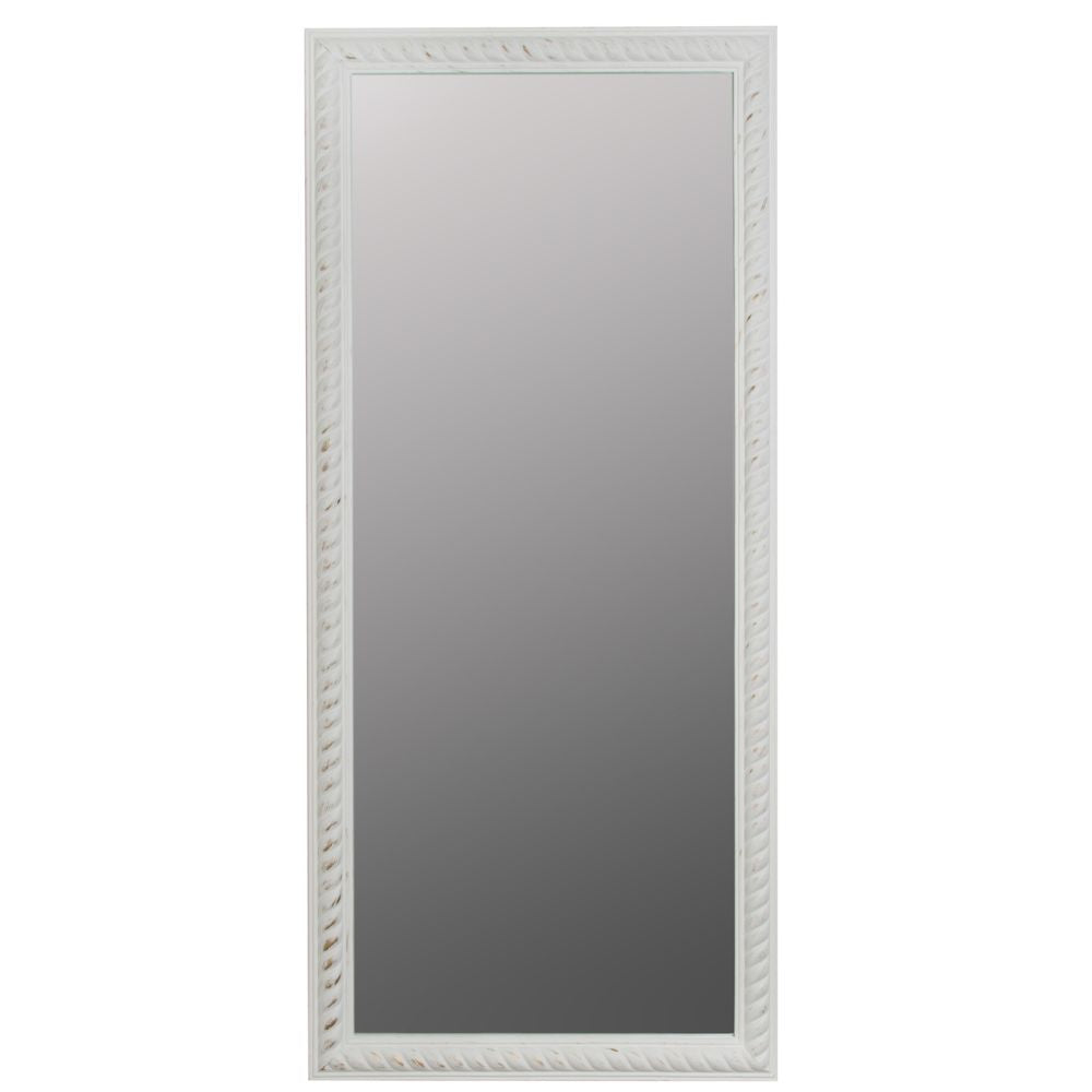 Traumhafter Spiegel MIRA 162x72cm antik-weiss Facette