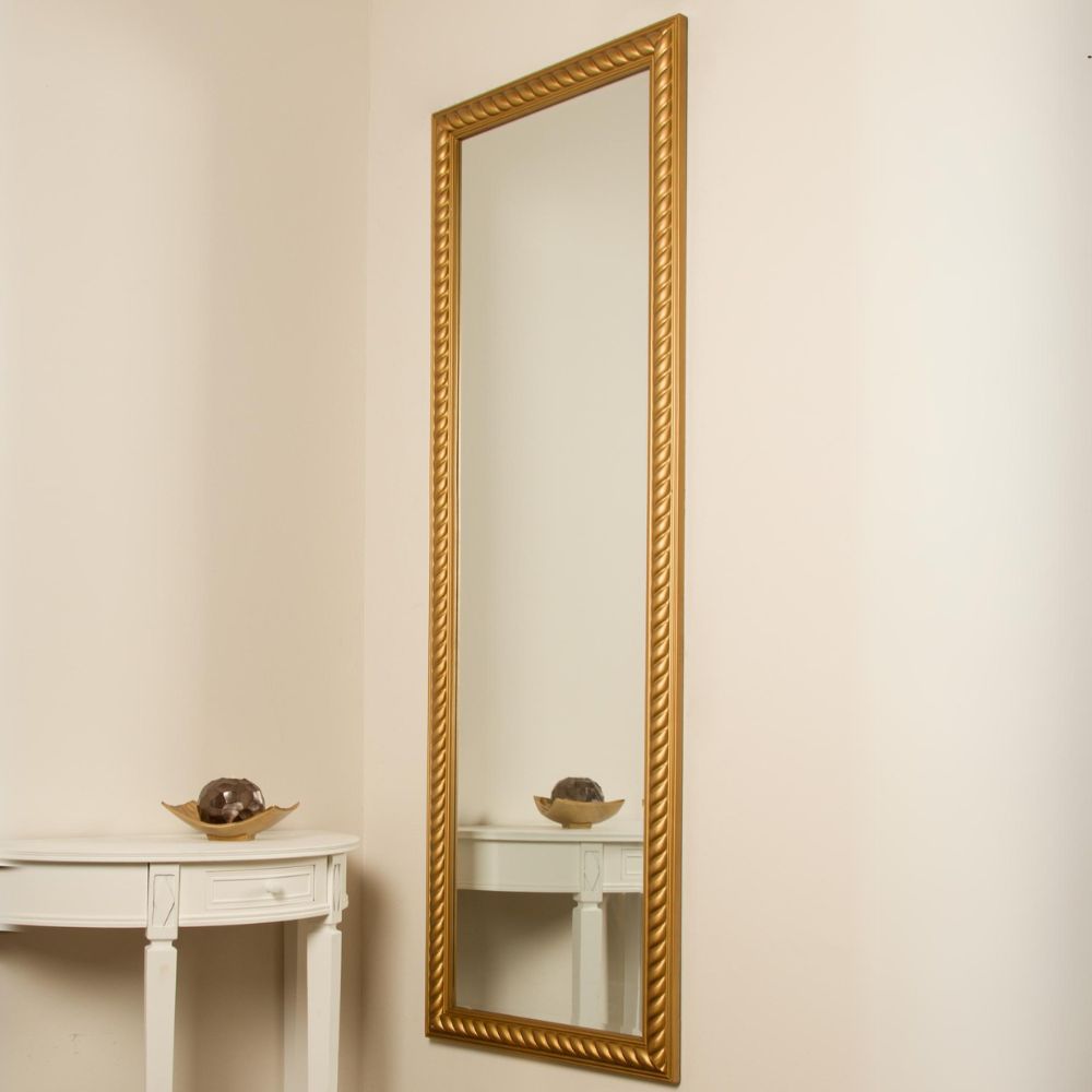 Traumhafter Spiegel MIRA 187x62cm antik-gold Facette