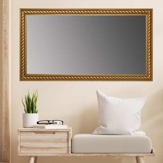 Traumhafter Spiegel MIRA 132x72cm antik-gold Facette