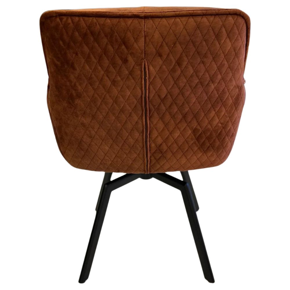 Exquisiter Drehstuhl 360° + Return-Funktion SPLENDID bronze Samt