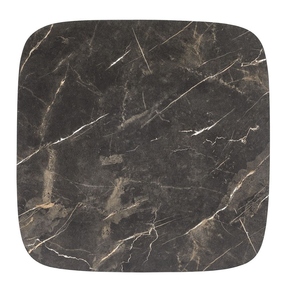 Design Beistelltisch MARMOL 55cm schwarz moderne Marmor-Optik
