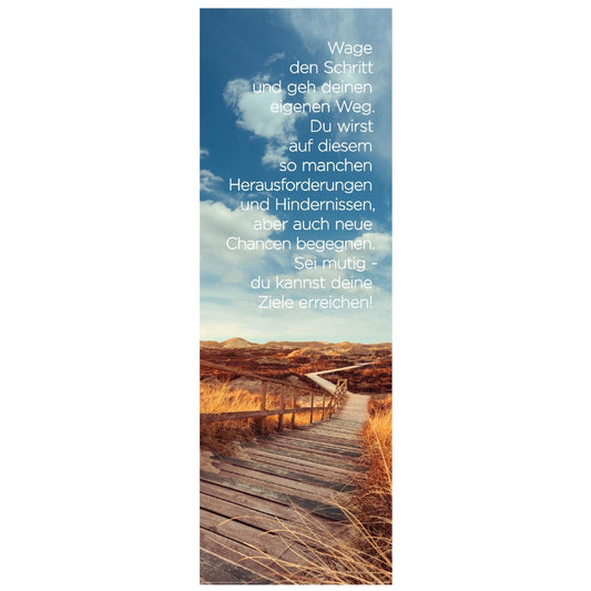 Wandbild ZIELE ERREICHEN 30x90cm Deko Bild Holzschild