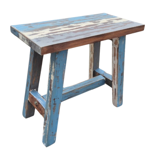 Massivholz Hocker RANCH 50cm multi-color Beistelltisch Sitzhocker