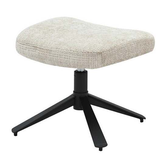 Drehbarer Hocker HEAVEN champagner-beige Strukturstoff
