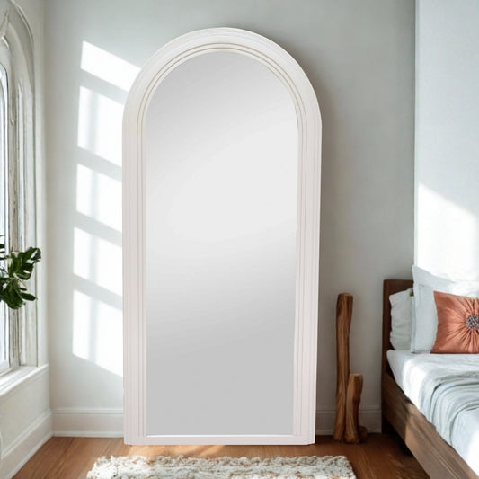 Design Rundbogen Spiegel 180x85cm FORMOSA greige Wandspiegel