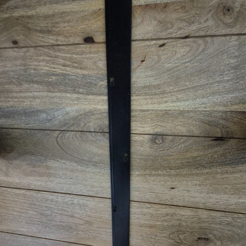 Runder Massivholz Esstisch CRAFT 120cm Mangoholz Metallgestell