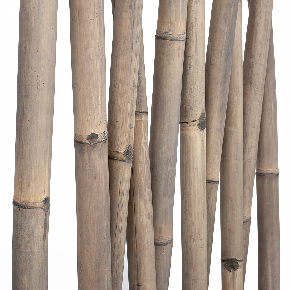 Stilvoller Bambus Raumteiler PARAVENTO Grau ca. 97x200cm (BxH)