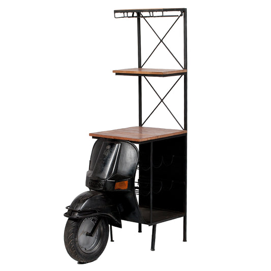 Bar Regal SCOOTER Vintage-Schwarz ca. H168cm
