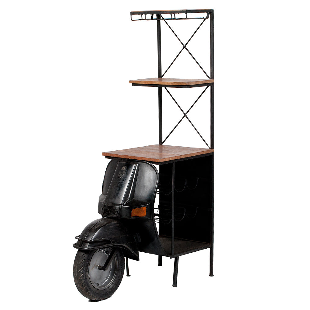 Bar Regal SCOOTER Vintage-Schwarz ca. H168cm