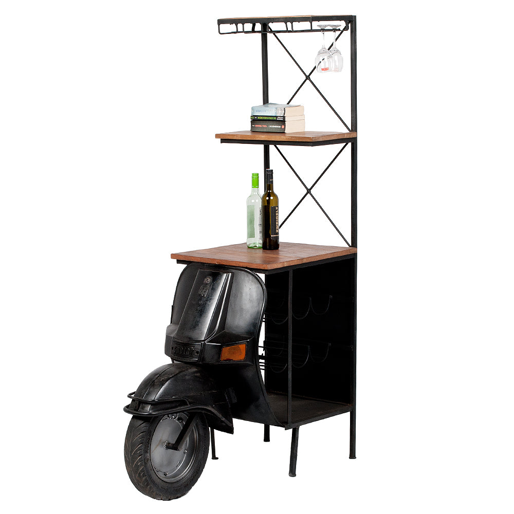 Bar Regal SCOOTER Vintage-Schwarz ca. H168cm