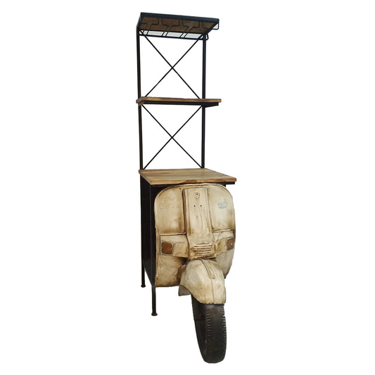 Bar Regal SCOOTER Vintage-Weiß ca. H168cm