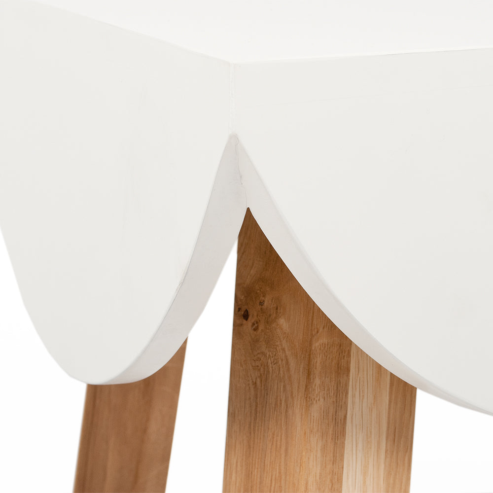 Design Beistelltisch WHIZAZ 60cm weiss